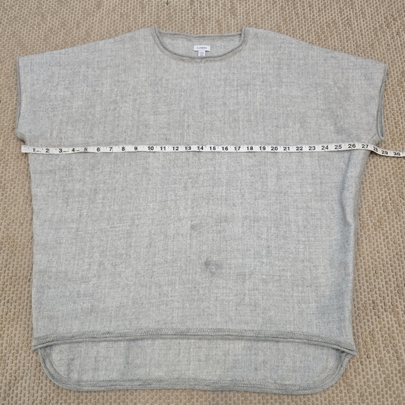 Cuyana Gray 100% Baby Alpaca Top Size XS/S Oversized Roll Edge Peru Lagenlook - Picture 12 of 13